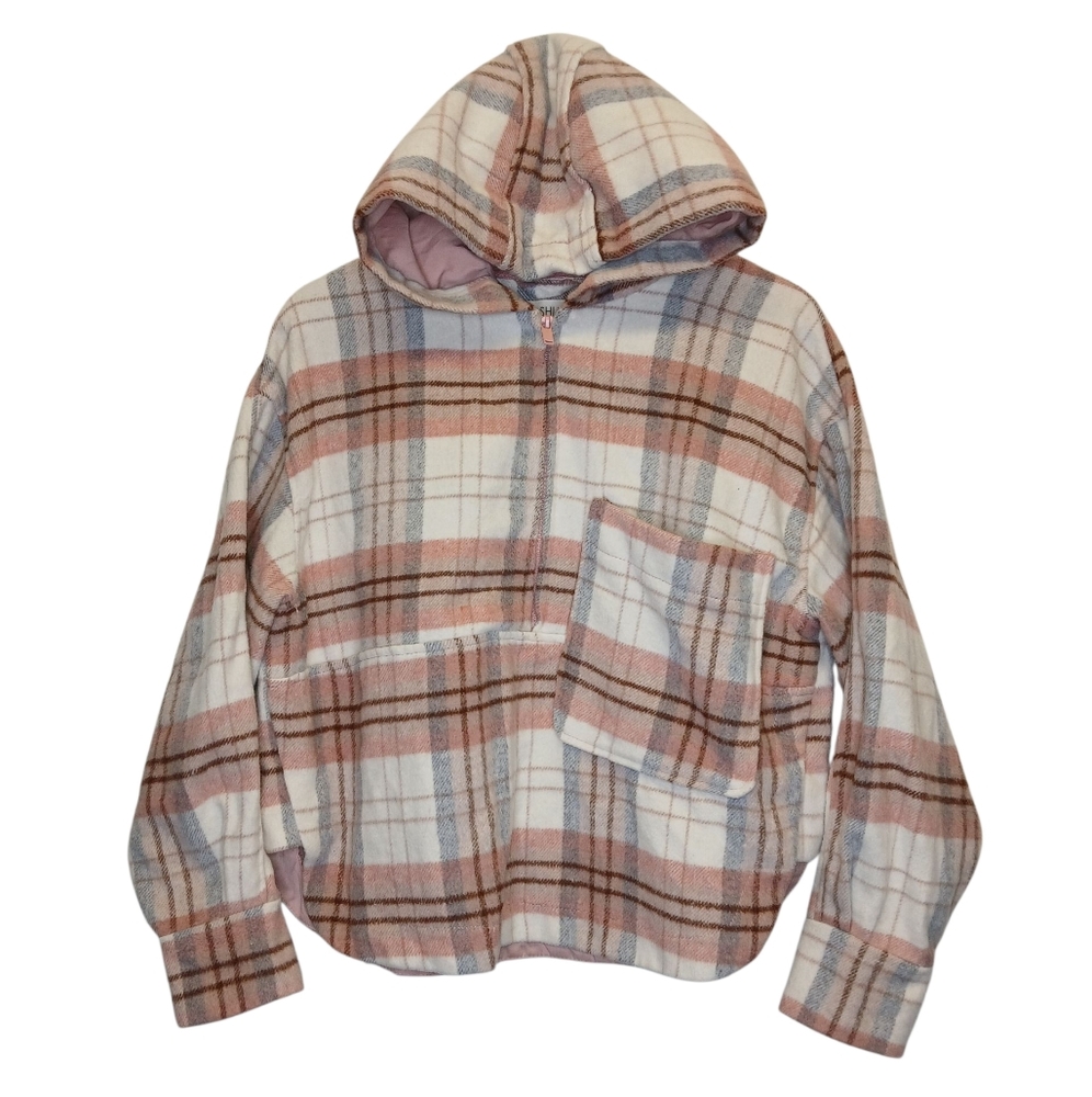 Ashley By 26 International Plaid Hooded Jacket